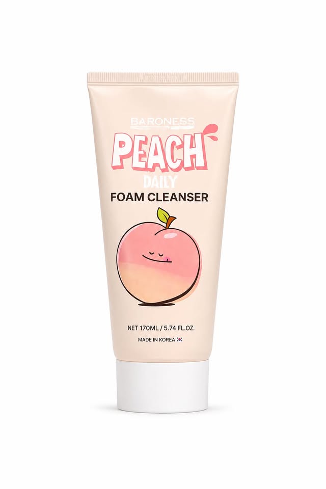 BARONESS Peach Daily – Limpiador Facial Espumoso de Durazno