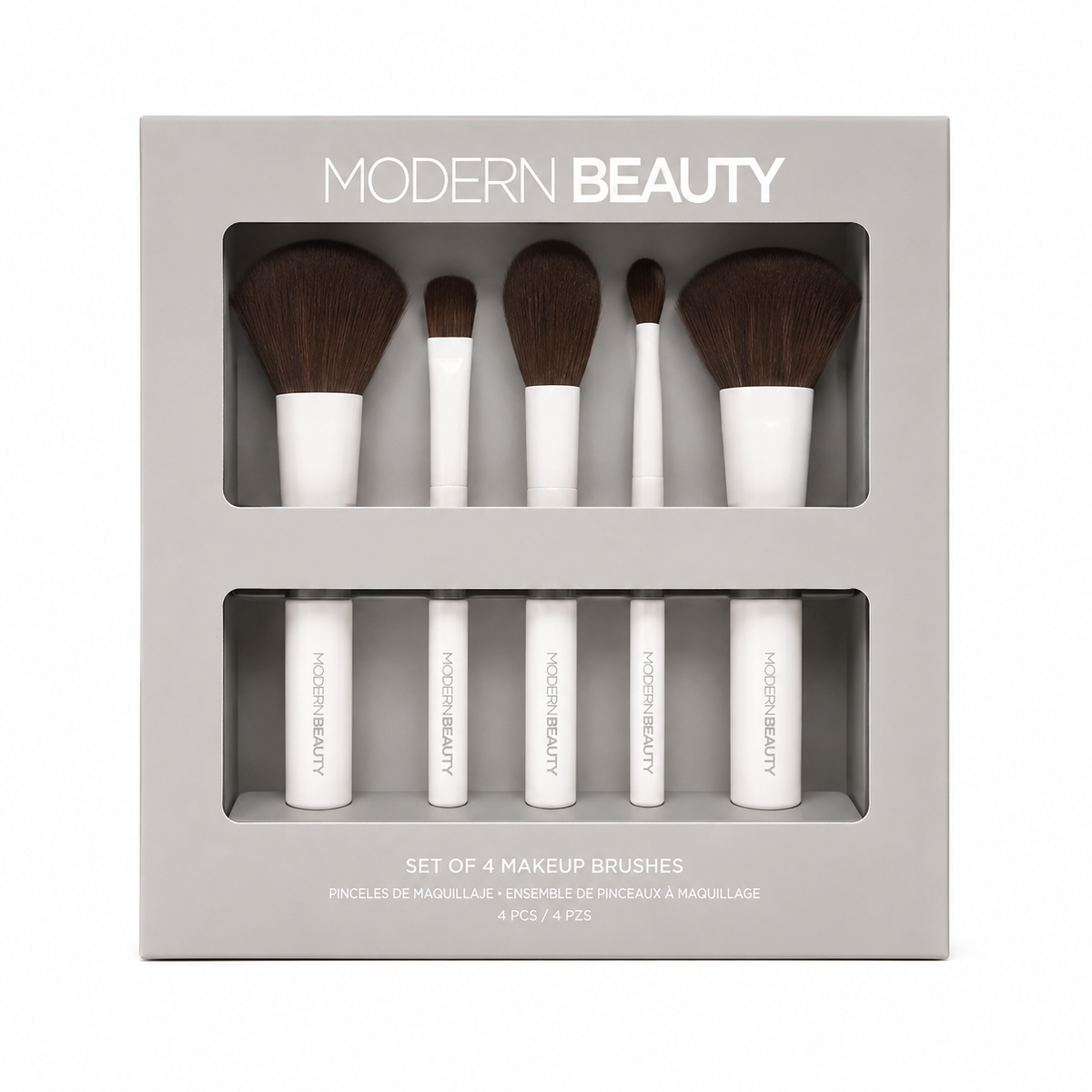 Modern Beauty – Set de 4 Brochas de Maquillaje