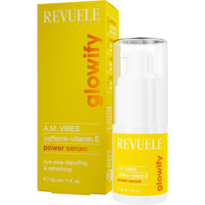 REVUELE Glowify A.M. Vibes Sérum de Ojos Cafeína + Vitamina E 30 ml