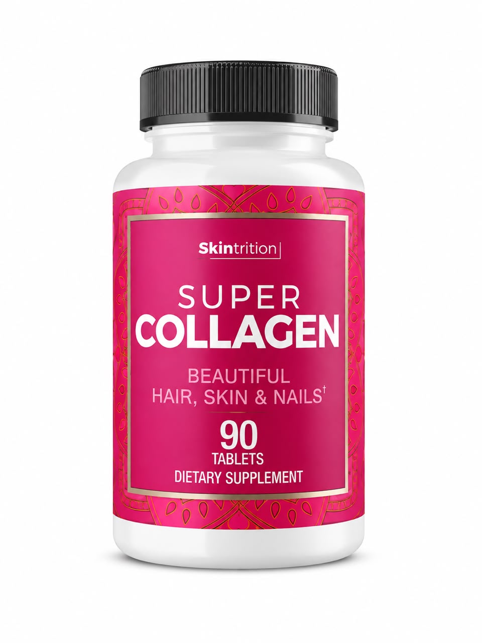 Skintrition Super Collagen – Collagen for Hair, Skin, and Nails, 90 Tablets