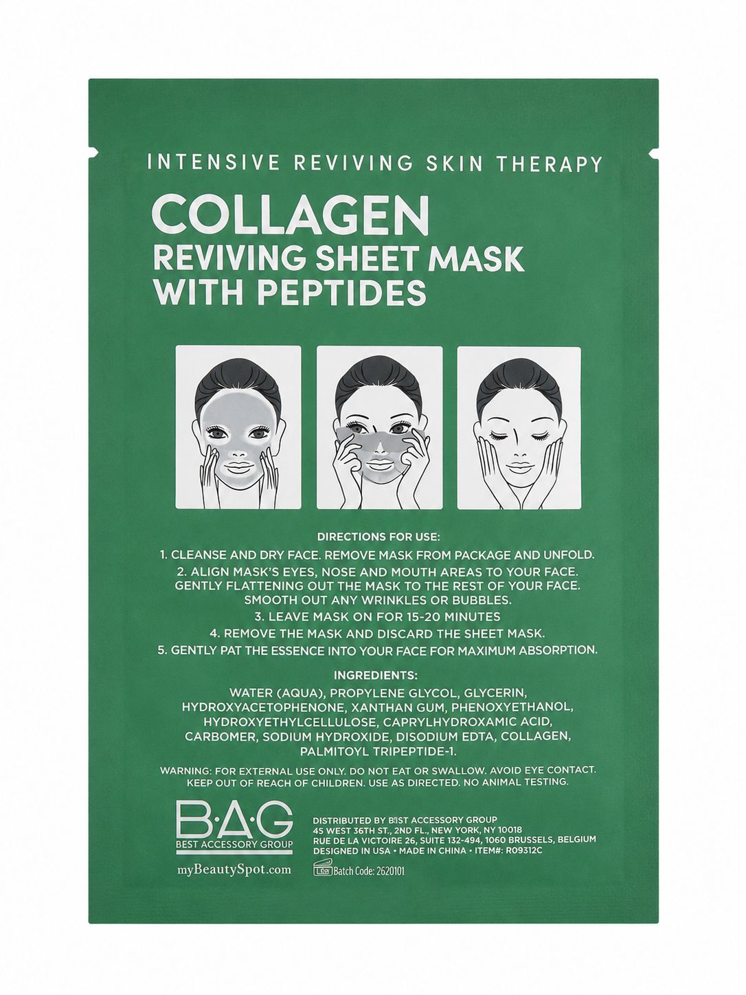 My Beauty Spot – Mascarilla Facial de Colágeno con Péptidos