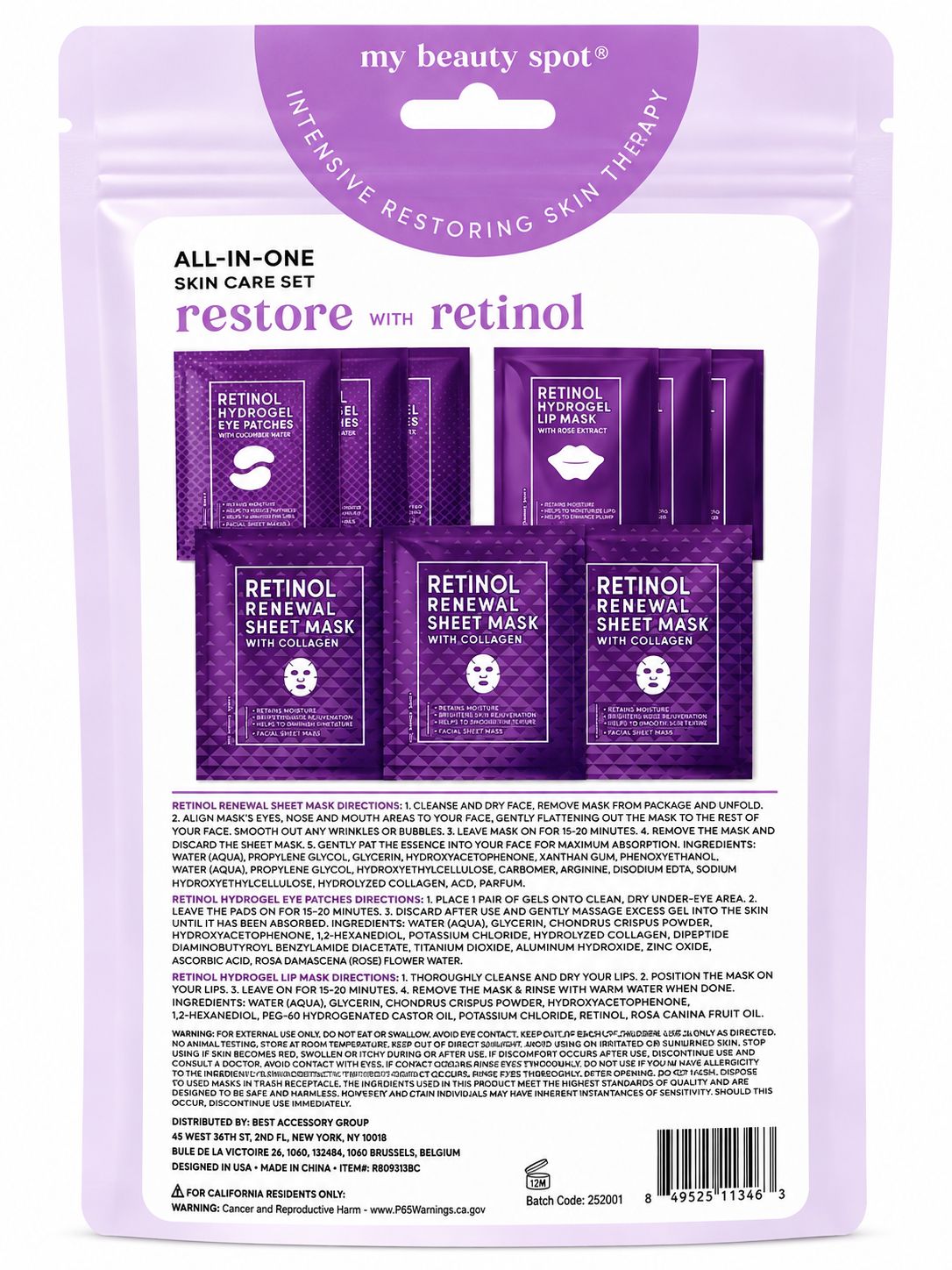My Beauty Spot Restore – Set de Cuidado Facial con Retinol