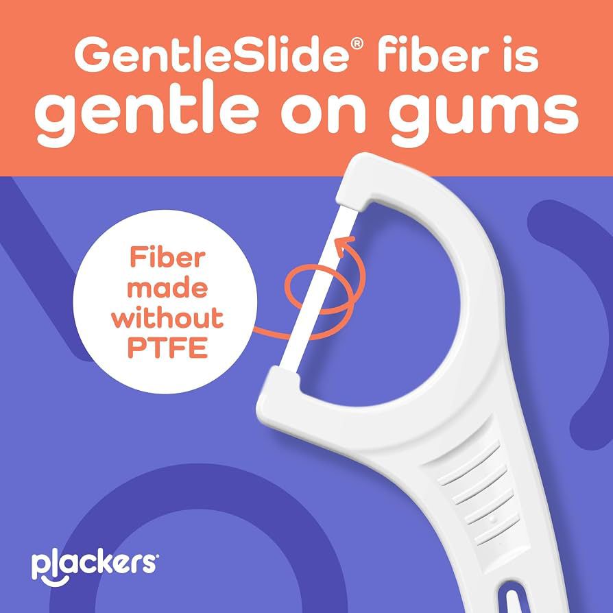 Plackers Gentle Line – Hilo Dental con Mango Sabor Fresh Mint 150 unidades