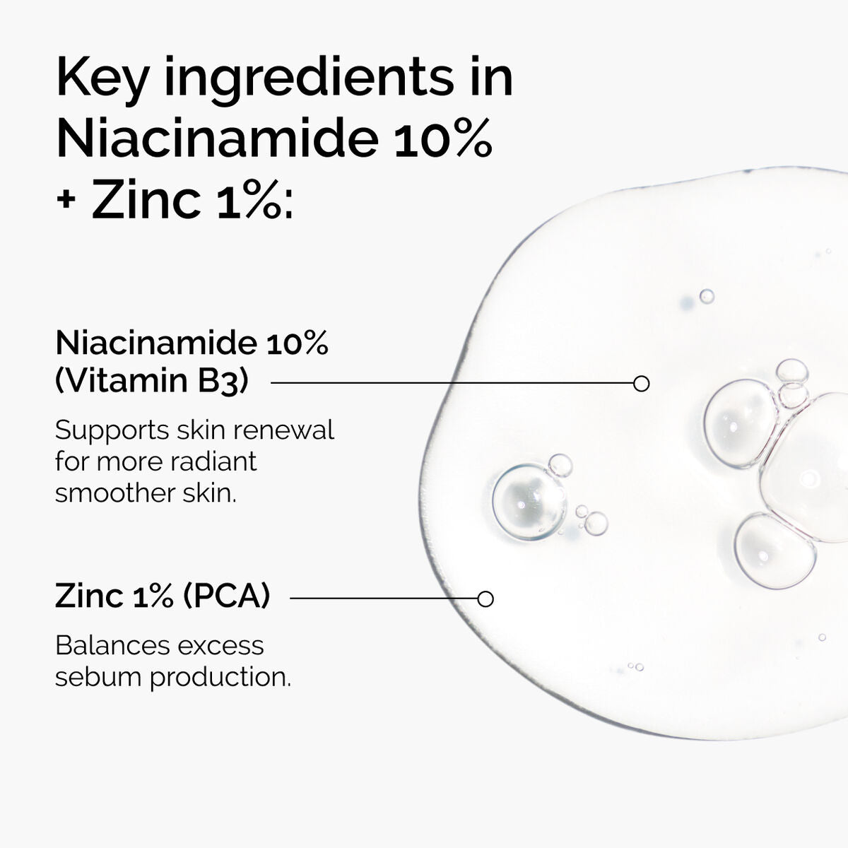 The Ordinary Niacinamide 10% + Zinc 1% – Sérum Facial para Poros y Exceso de Grasa 30 ml
