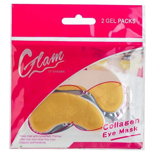 Glam of Sweden Collagen Eye Mask Gold – Parches de Colágeno para Contorno de Ojos, 2 unidades