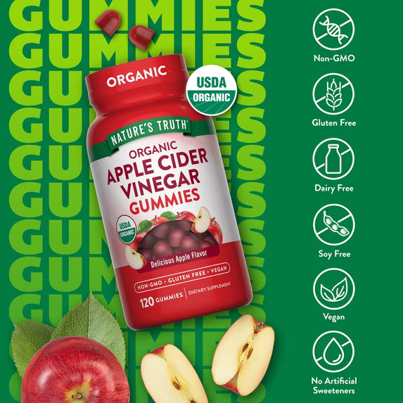 Nature's Truth – Gomitas de Vinagre de Manzana Orgánico 120 g