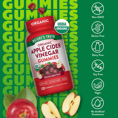 Nature's Truth – Gomitas de Vinagre de Manzana Orgánico 120 g