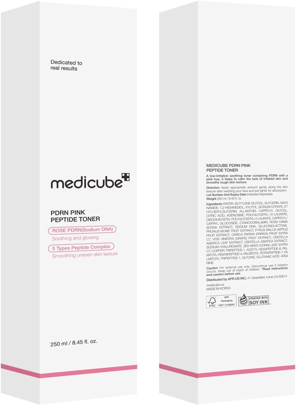 Medicube PDRN Pink Cica – Tónico Facial Calmante 250 ml