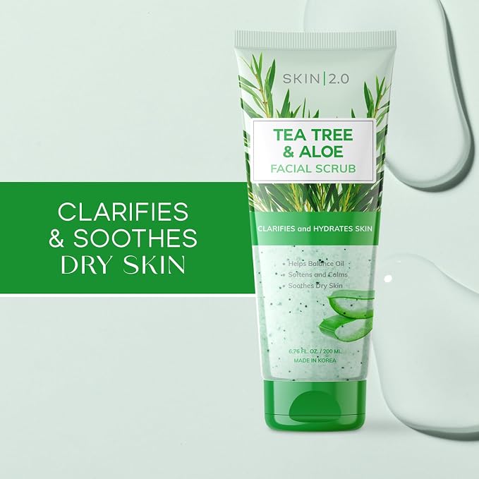 Skin 2.0 Tea Tree & Aloe – Exfoliante Facial con Árbol de Té y Aloe Vera