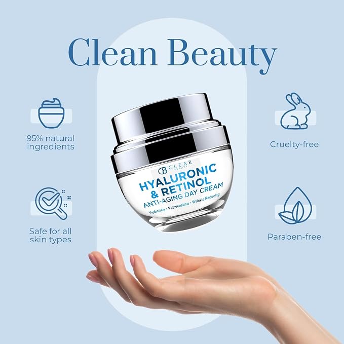 Clear Beauty Hyaluronic & Retinol Face Moisturizer