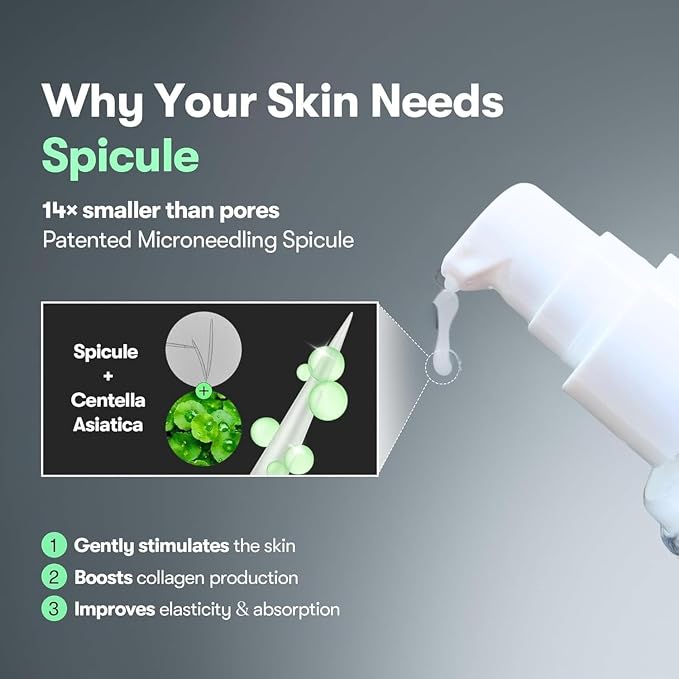 KURIOUS Collagen Spicule Shot 100 Liquid Microneedling Serum,