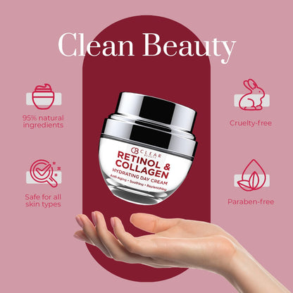 Clear Beauty – Crema Facial Retinol y Colágeno Hidratante