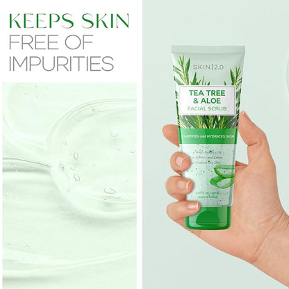 Skin 2.0 Tea Tree & Aloe – Exfoliante Facial con Árbol de Té y Aloe Vera