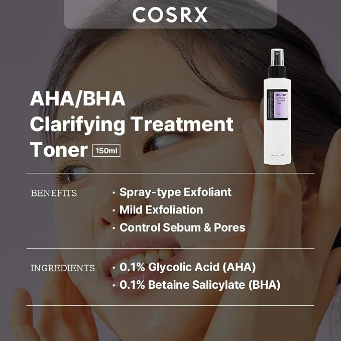 COSRX AHA BHA CLARIFYING TREATMENT TONER K-BEAUTY