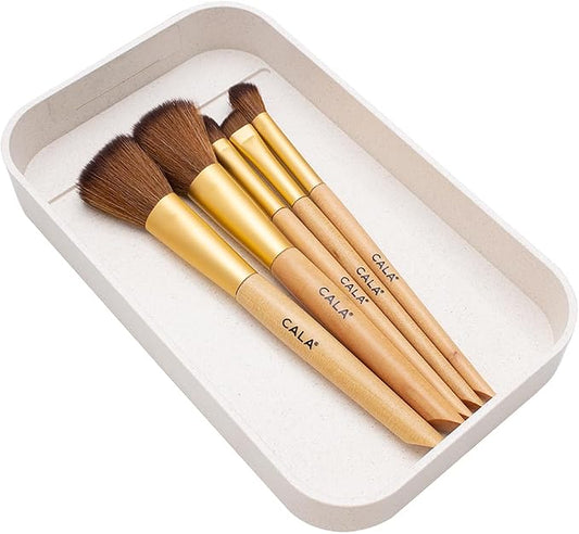 CALA – Set de 5 Brochas de Maquillaje de Bambú