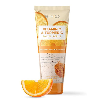 Skin 2.0 Vitamin C & Turmeric Facial Scrub – Brightening Facial Scrub