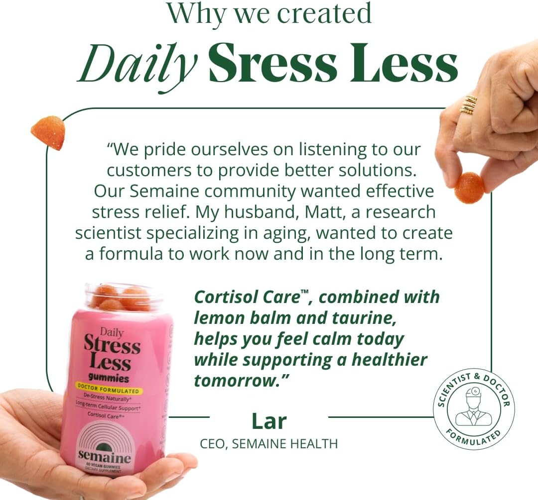 Semaine Stress Less Gummy – Gomitas para el Estrés con Cortisol Care® 60 Unidades