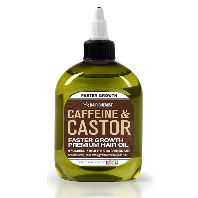 Hair Chemist – Aceite para el Crecimiento Rápido del Cabello con Cafeína y Aceite de Ricino 7,1 oz