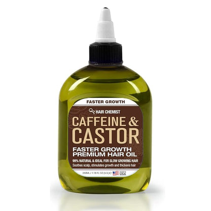 Hair Chemist – Aceite para el Crecimiento Rápido del Cabello con Cafeína y Aceite de Ricino 7,1 oz