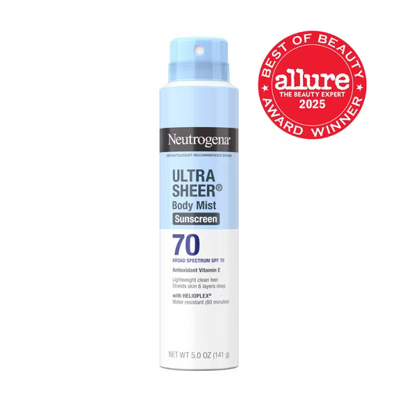 Neutrogena – Protector Solar en Spray Ultra Sheer SPF 70 5 oz