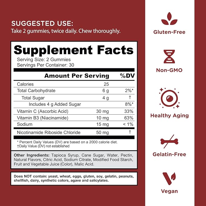 Goli Renew NAD+ Gummies – Gomitas con Nicotinamide Riboside 60 unidades