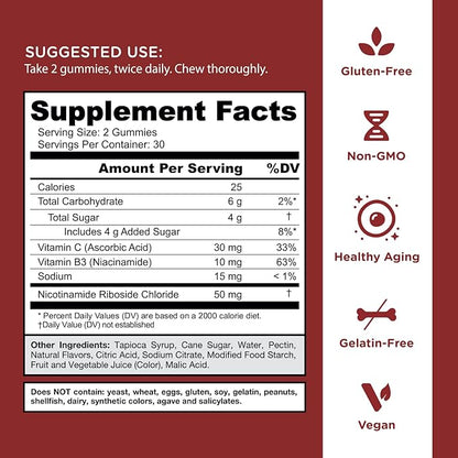 Goli Renew NAD+ Gummies – Gomitas con Nicotinamide Riboside 60 unidades