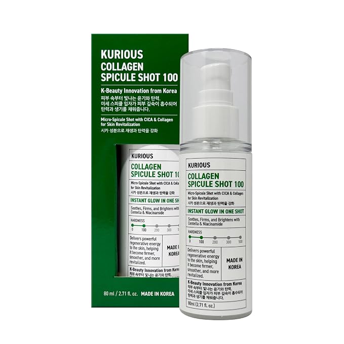 KURIOUS Collagen Spicule Shot 100 Liquid Microneedling Serum,