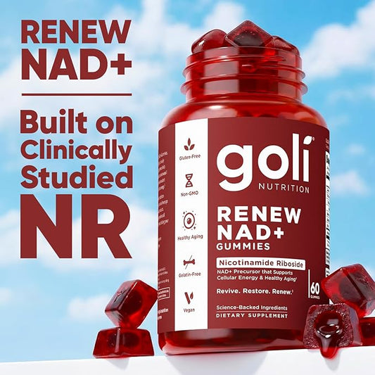 Goli Renew NAD+ Gummies – Gomitas con Nicotinamide Riboside 60 unidades