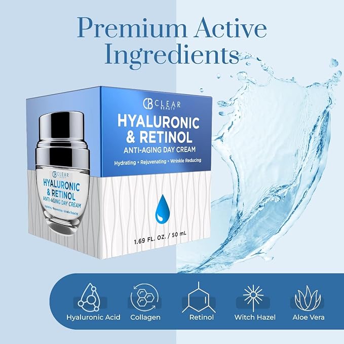 Clear Beauty Hyaluronic & Retinol Face Moisturizer