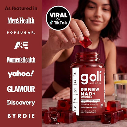 Goli Renew NAD+ Gummies – Gomitas con Nicotinamide Riboside 60 unidades