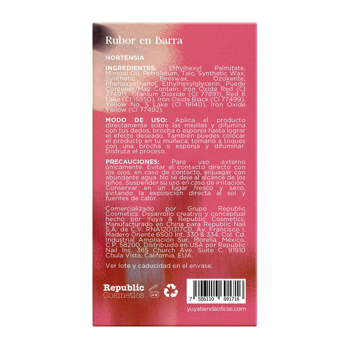 Yuya Stick Blush "Hortensia"