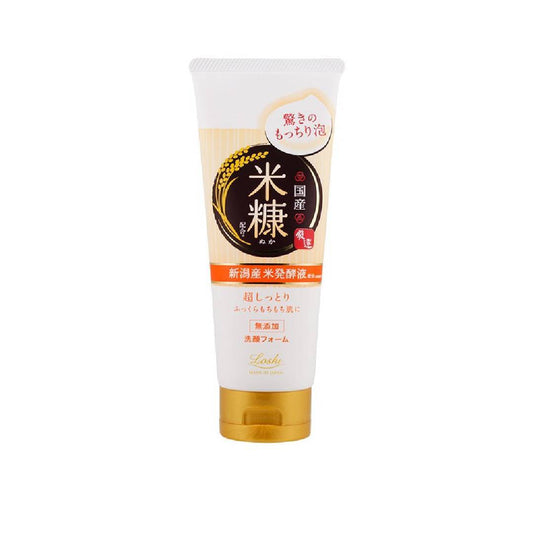 Loshi Moist Aid Whip face foam K – Espuma Facial Hidratante con Extracto de Salvado de Arroz