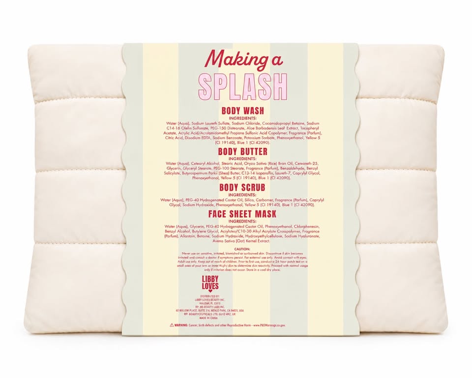 Libby Loves Making a Splash – Set de Baño y Cuidado Corporal 5 Piezas