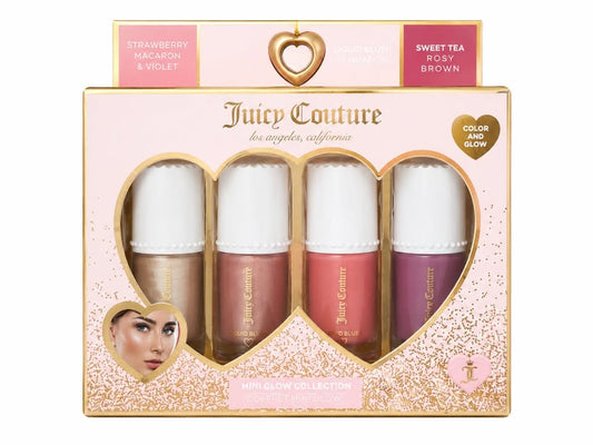 Juicy Couture Mini Glow Collection – Set de 2 Rubores y 2 Iluminadores Líquidos