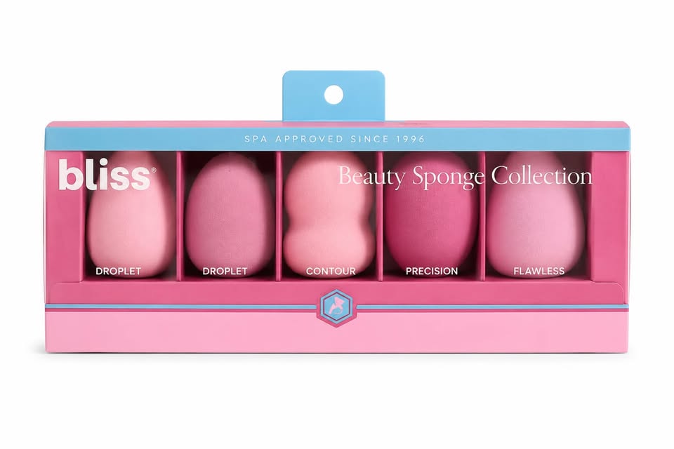 Bliss Beauty Sponge Collection – Set de 5 Esponjas de Maquillaje