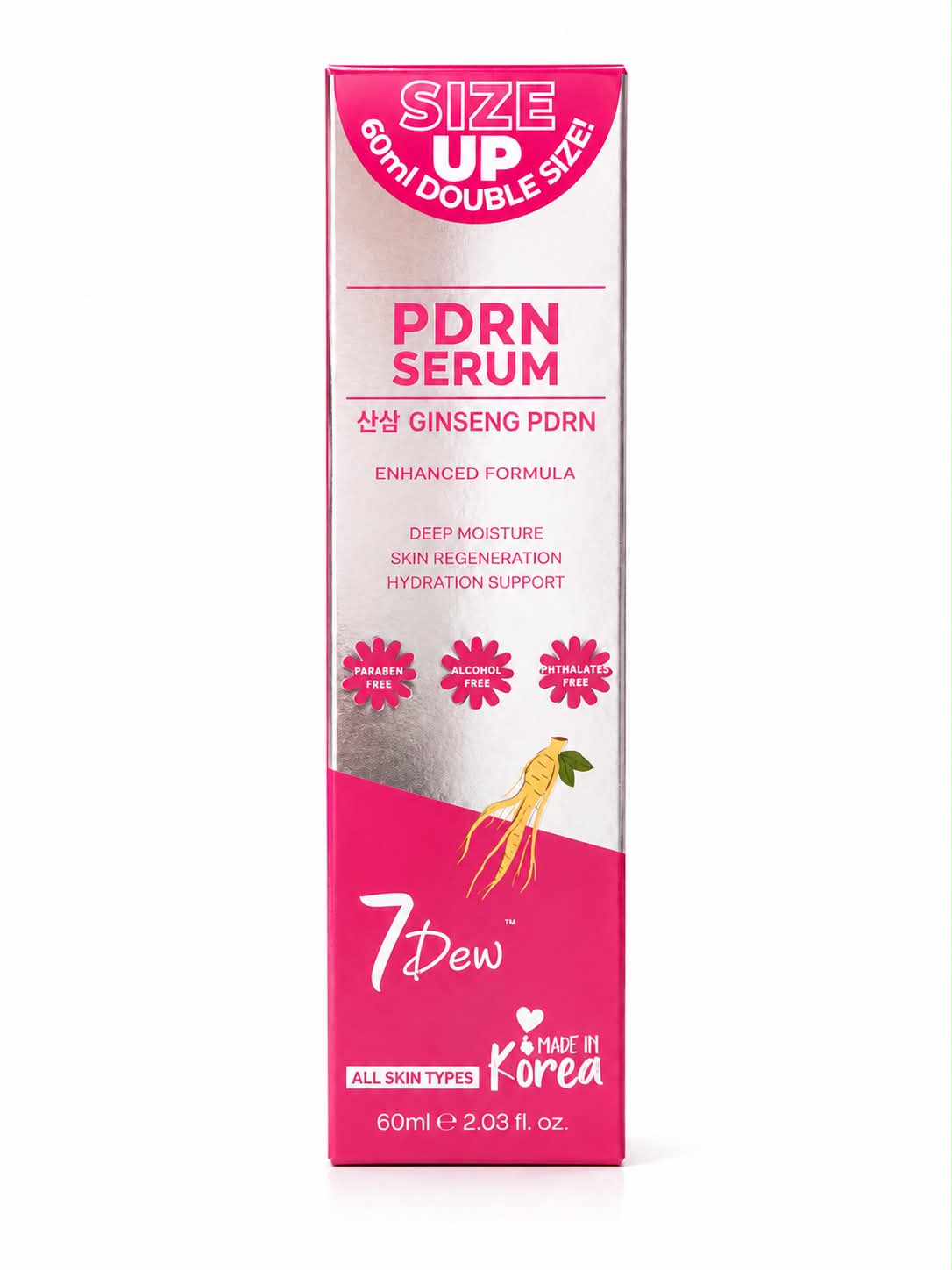 7 Dew Ginseng PDRN Serum – Suero Facial Hidratante 60 ml