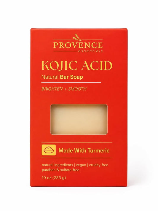 Provence Essentials Kojic Acid Bar Soap – Jabón de Ácido Kójico y Cúrcuma 283 g