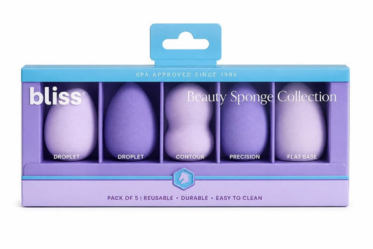 Bliss Beauty Sponge Collection – Set de 5 Esponjas de Maquillaje