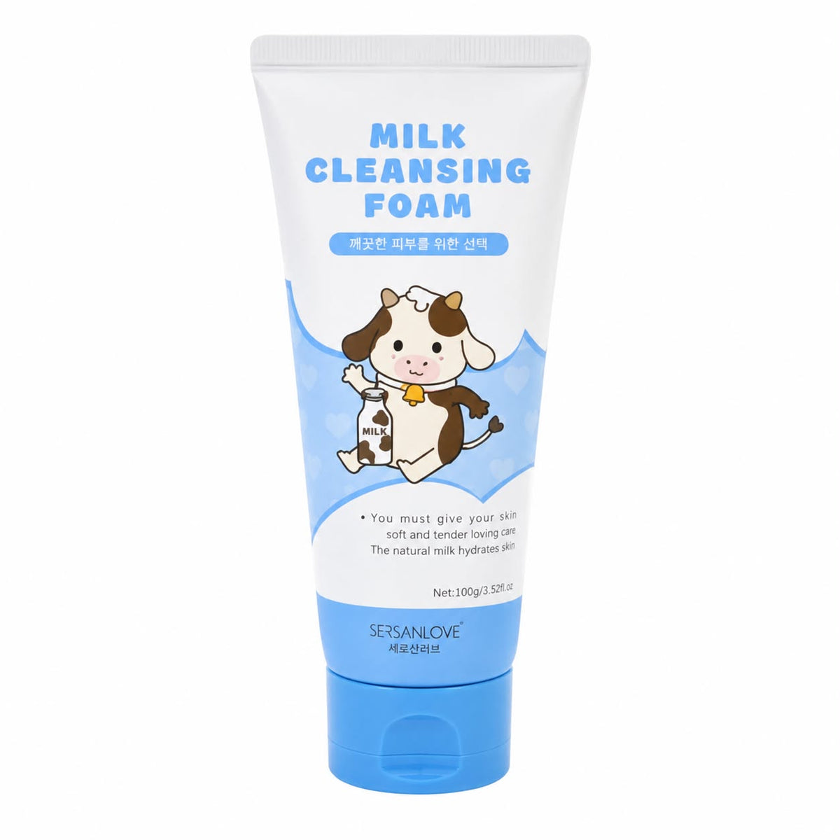SERSANLOVE Milk Cleansing Foam – Limpiador Facial de Leche 100 g