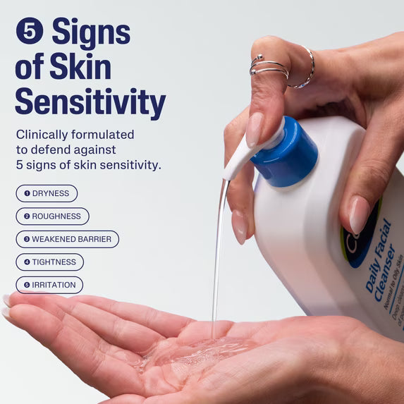 Cetaphil Daily Facial Cleanser – Limpiador Facial Diario para Piel Sensible y Mixta a Grasa