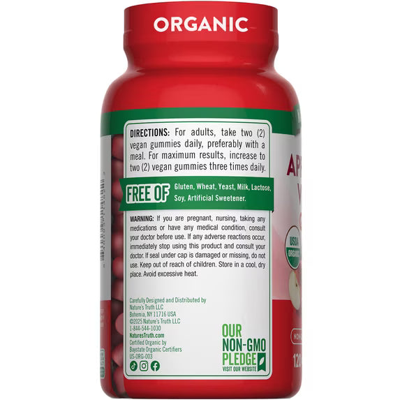 Nature's Truth – Gomitas de Vinagre de Manzana Orgánico 120 g