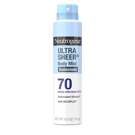 Neutrogena – Protector Solar en Spray Ultra Sheer SPF 70 5 oz