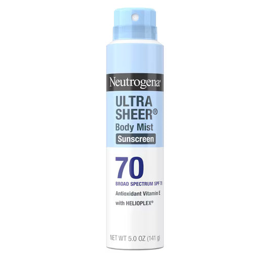 Neutrogena – Protector Solar en Spray Ultra Sheer SPF 70 5 oz