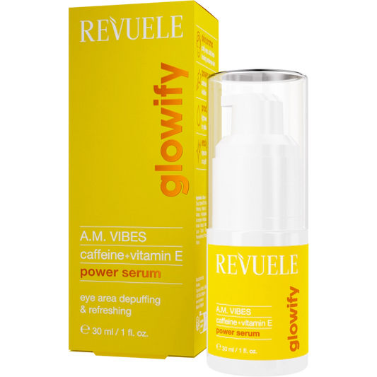 REVUELE Glowify A.M. Vibes Sérum de Ojos Cafeína + Vitamina E 30 ml