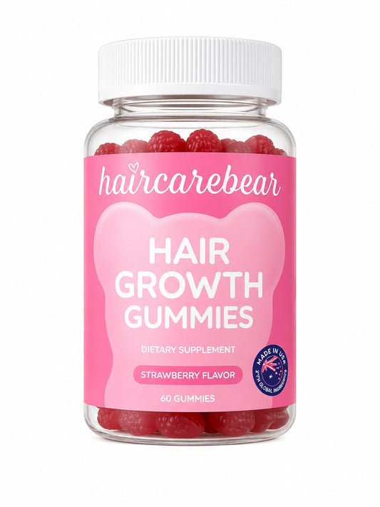 Haircarebear Hair Growth Gummies – Gomitas para el Cabello con Biotina y Zinc 60 unidades