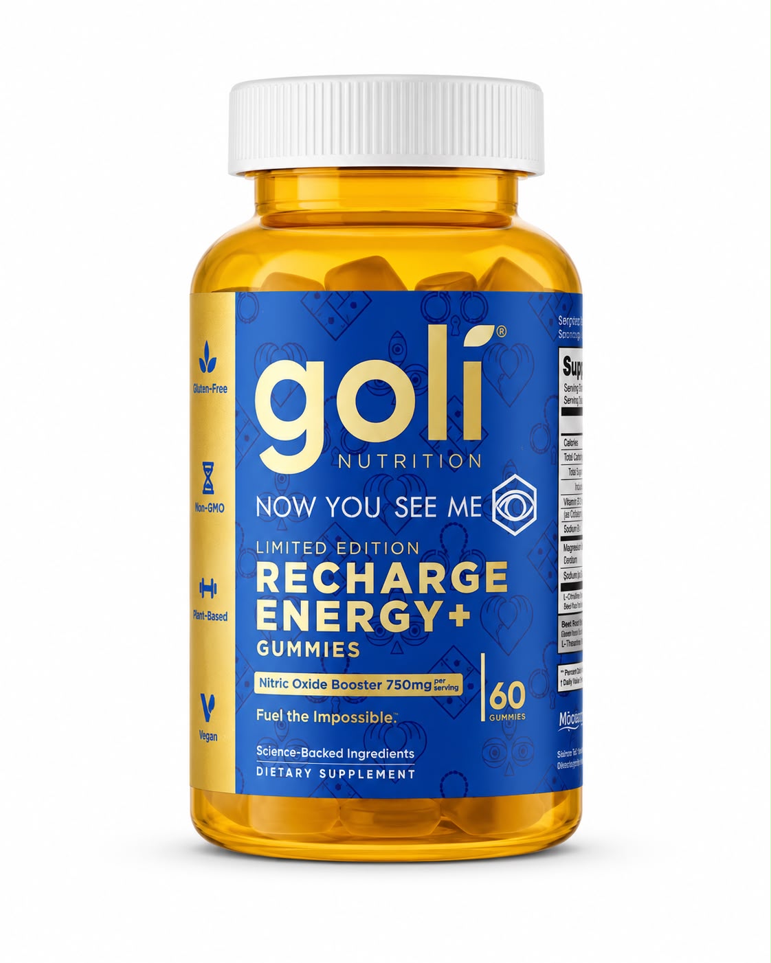 Goli Recharge Energy+ Gummies – Energy Gummies, 60 Count