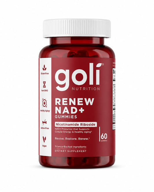 Goli Renew NAD+ Gummies – Gomitas con Nicotinamide Riboside 60 unidades