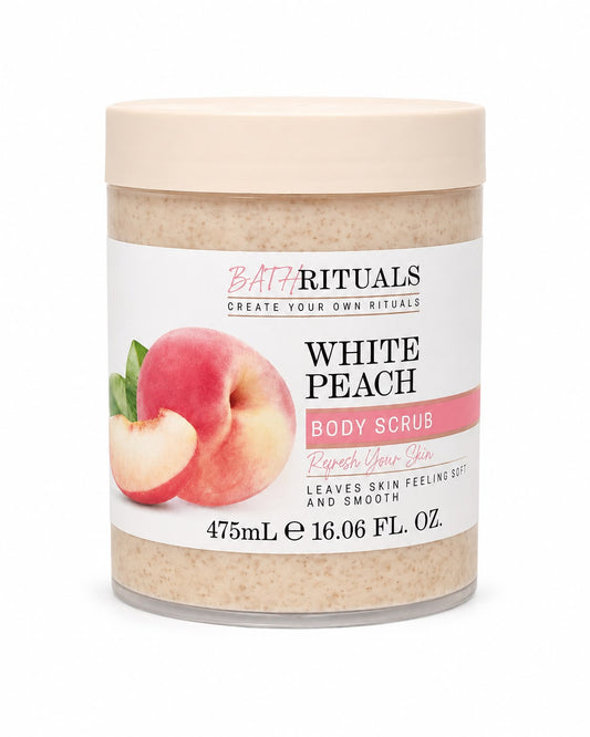 Creightons Bath Rituals – Exfoliante Corporal de Durazno Blanco 475 ml
