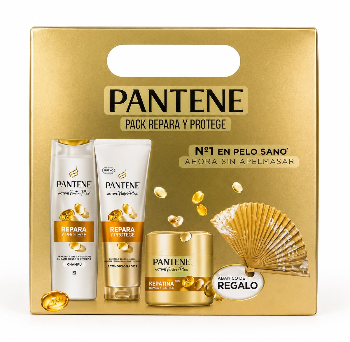 Pantene Pack Repara y Protege – Set de Cuidado Capilar con Shampoo, Acondicionador y Tratamiento con Keratina