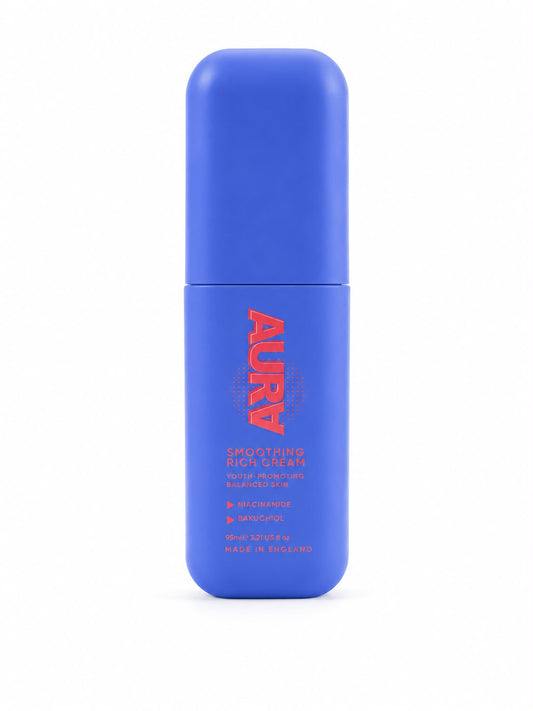AURA Smoothing Rich Cream – Crema Facial Suavizante con Niacinamida y Bakuchiol 95 mL